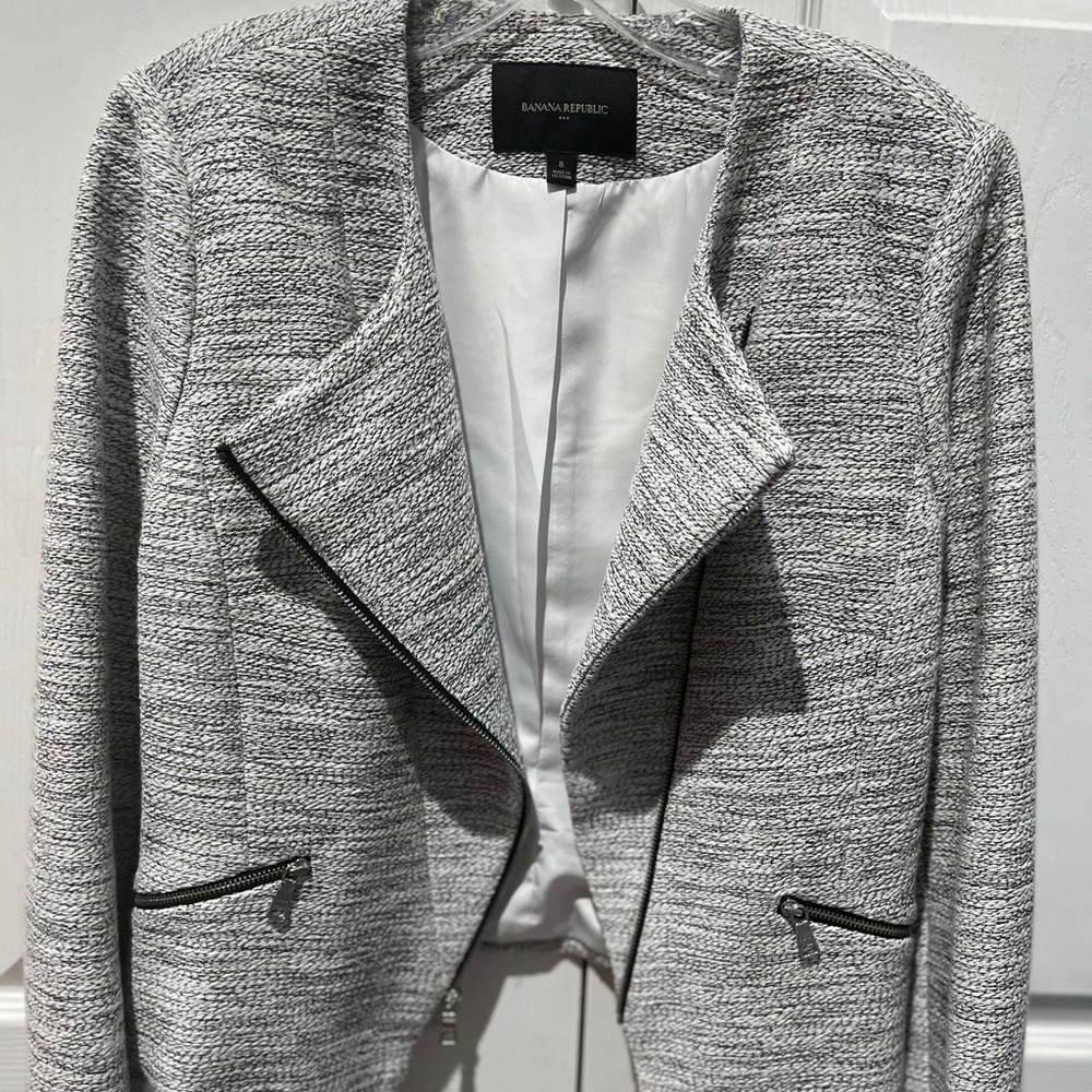 Banana Republic asymmetric blazer jacket
